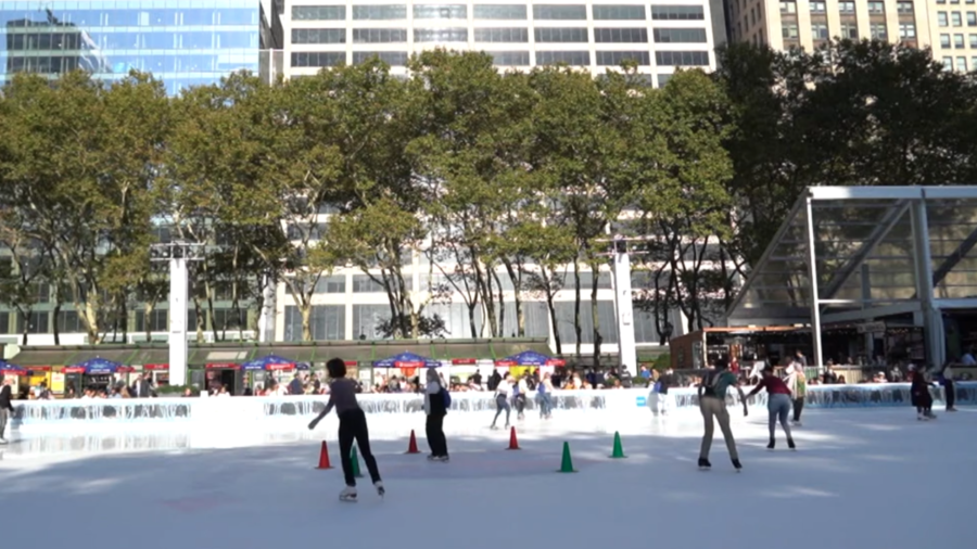 Ice Dancing Brings Joy to New York City Bryant Park