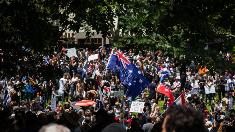 Australians Protest in Massive Numbers Against COVID-19 Mandates in Major Cities