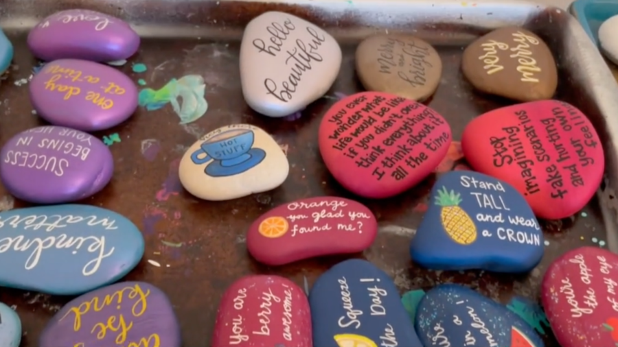 California Mom Paints and Shares Kindness Rocks