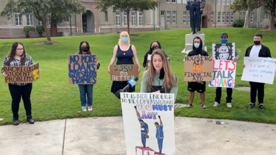 California State University Unhoused Students Rally