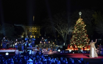 Biden Helps Light National Christmas Tree Near White House