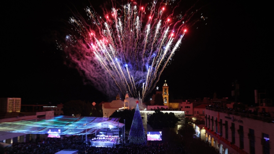 Bethlehem's Manger Square on Christmas Eve