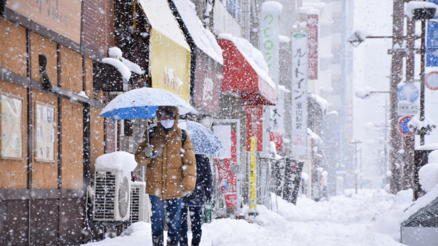 Parts of Northern Japan Buried Under Snow