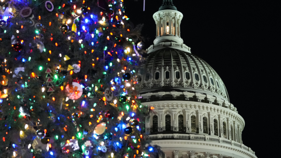 Capitol Christmas Tree Lights Up