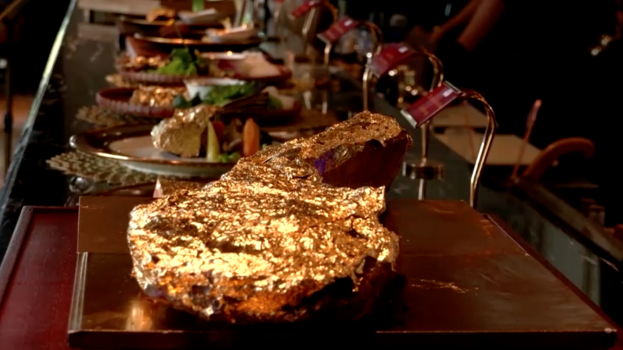 Gold-Covered Steak Inspired by Controversy