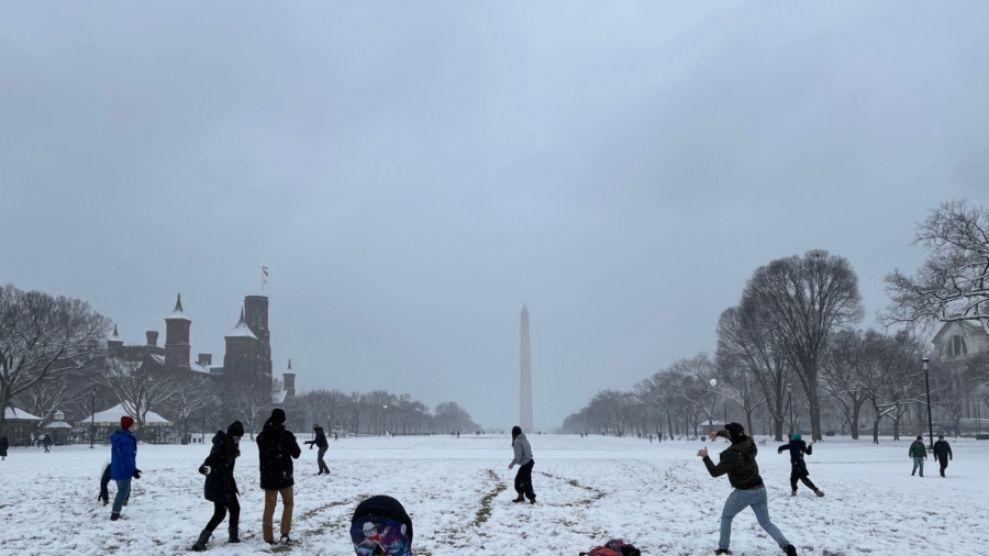 'Battle of Snomicron': DC Snowball Fight
