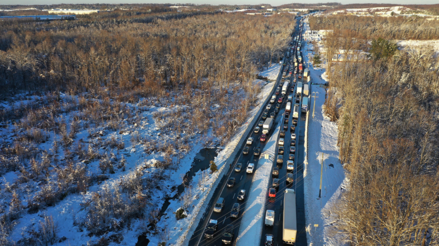 Drivers Stranded Overnight on Virginia Highway