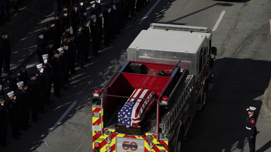 Memorial Held for Baltimore Firefighters