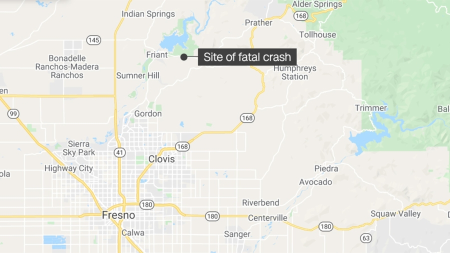 5 Killed and 2 Critical in Car Crash North of Fresno, California