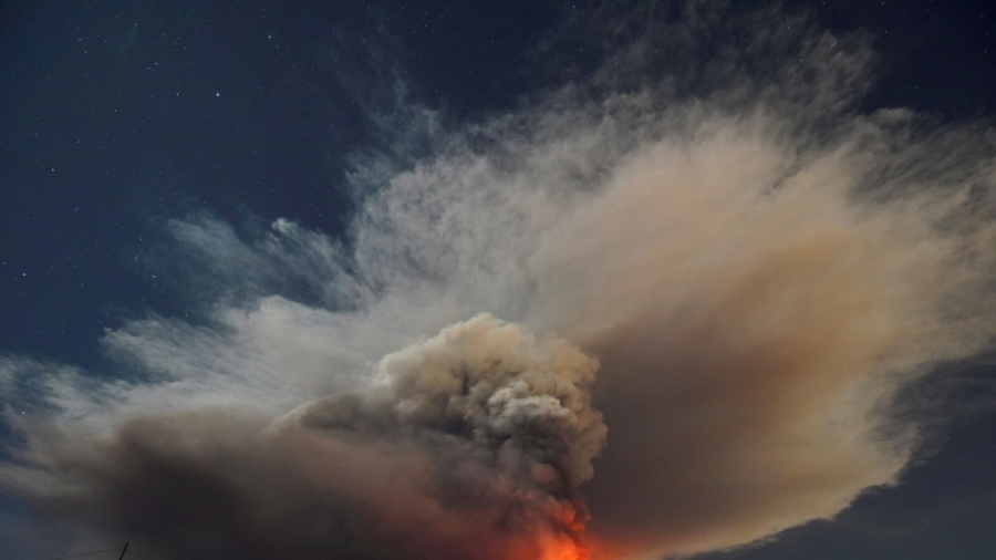 Italy’s Mount Etna Lights Up Night Sky in Spectacular Eruption
