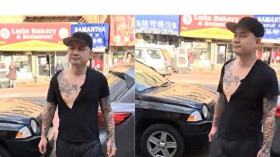 Tattooed Man Attacks Falun Gong Information Booths in New York’s Flushing