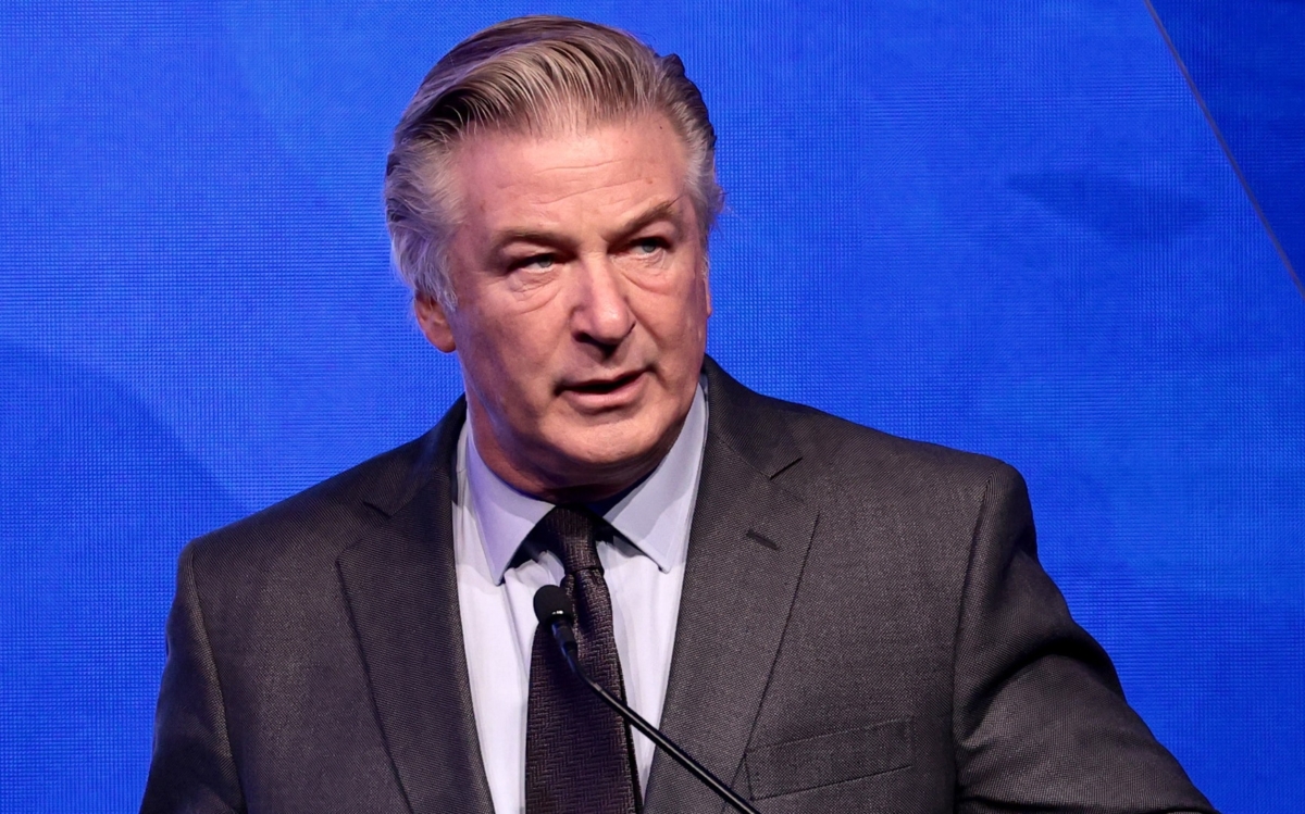Alec Baldwin speaks during the 2021 RFK Ripple Of Hope Gala at New York Hilton Midtown in New York on Dec. 9, 2021. (Dimitrios Kambouris/Getty Images)
