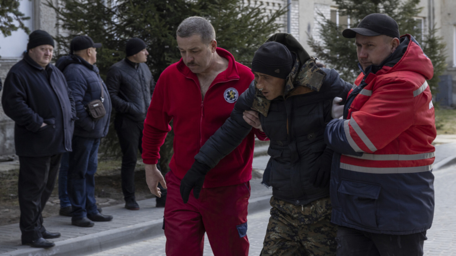 Aftermath of Bombing in Western Ukraine