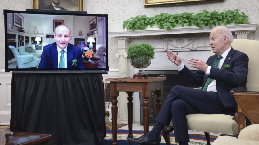 Biden Meets Virtually With Irish Leader