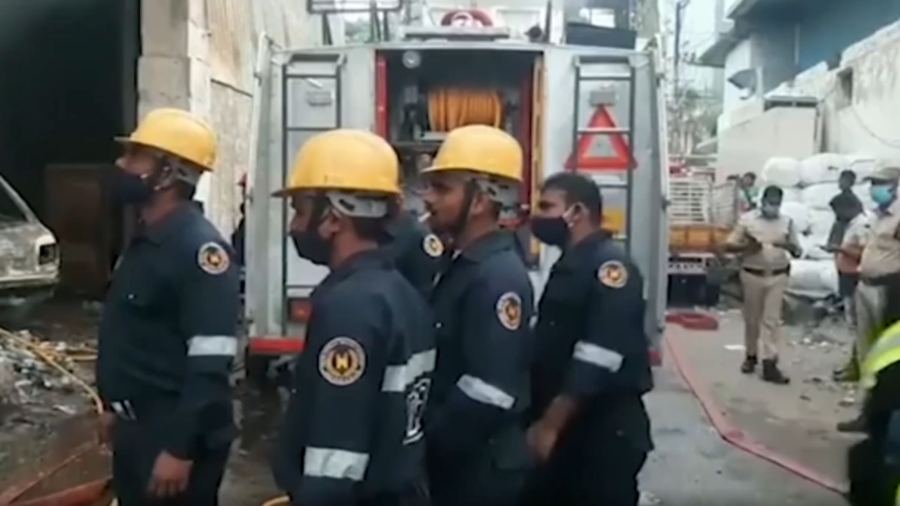 11 Dead in Fire at Scrap Warehouse in India