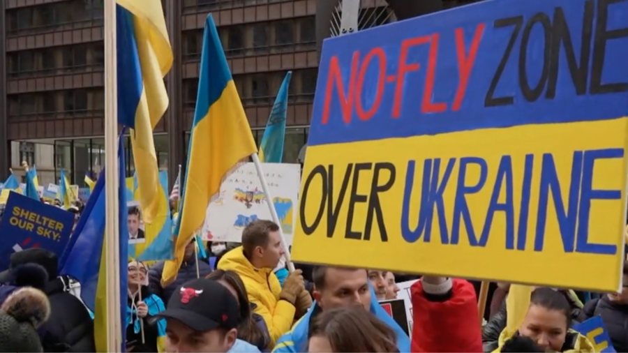 Chicagoans Demand No-Fly Zone Over Ukraine