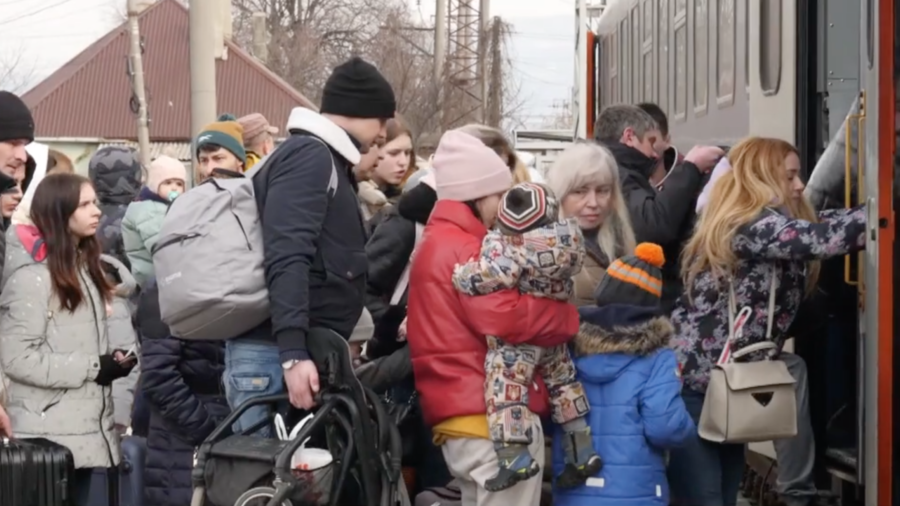 Refugees From Ukraine Flee the War