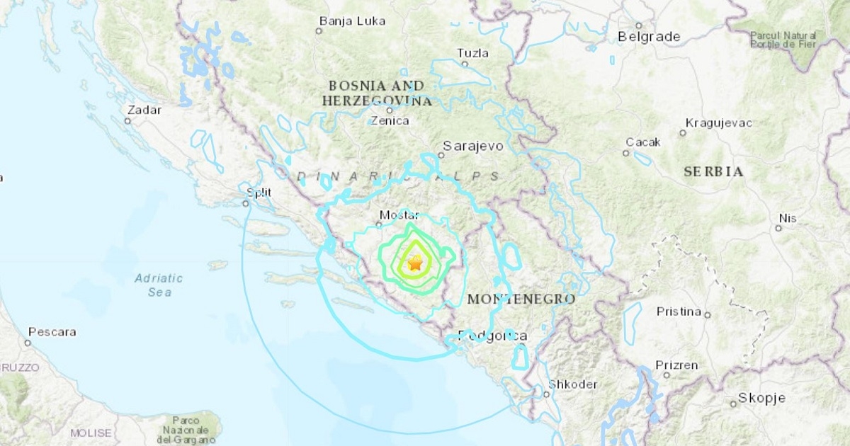 Magnitude 6 Earthquake Strikes Bosnia and Herzegovina Region EMSC NTD