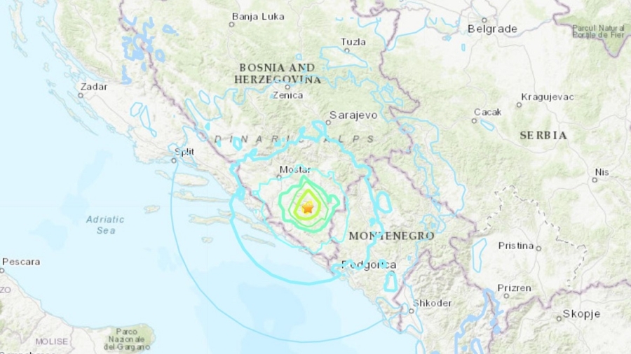 Magnitude 6 Earthquake Strikes Bosnia and Herzegovina Region: EMSC
