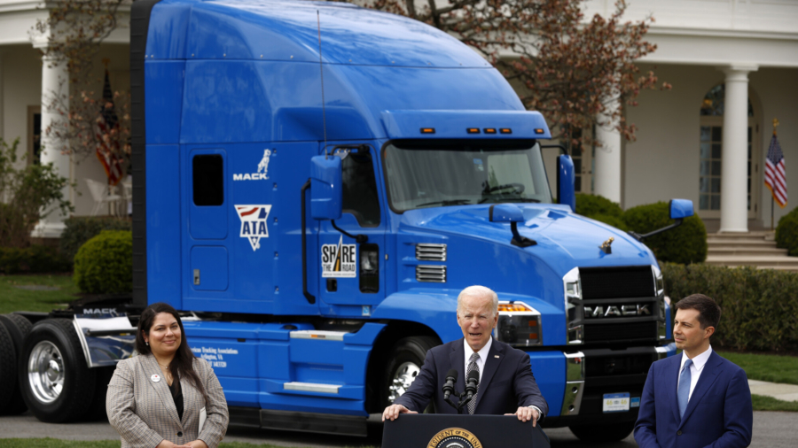 Biden Highlights Boosting Trucker Jobs
