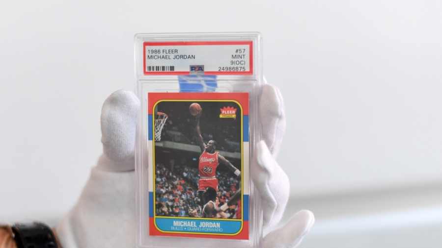 Rare Jordan Card and Sneakers Up For Auction
