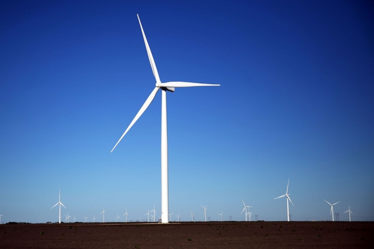 Wind turbines in Texas