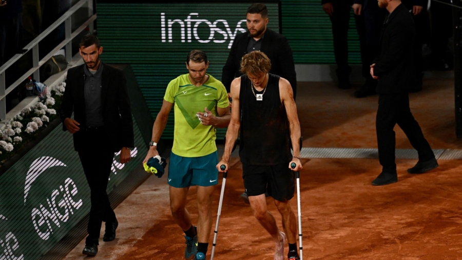 Nadal Advances After Zverev Injury
