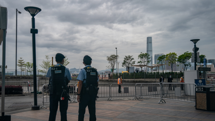 Hong Kong Police on Anniversary of Tiananmen Massacre