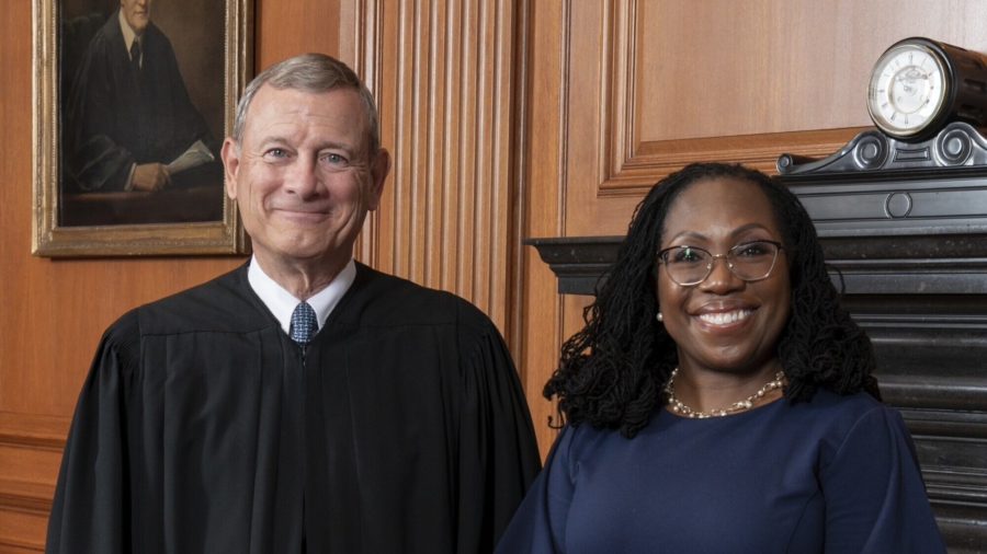 Ketanji Brown Jackson Sworn In to Supreme Court, Gives Oath to Justice John Roberts