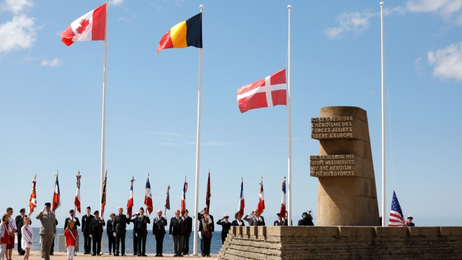 D-Day Ceremony Held at Normandy US Cemetery