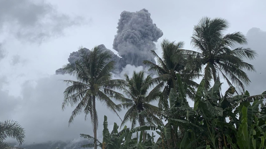 Philippine Volcano Spews Ash and Steam, Alarms Villagers