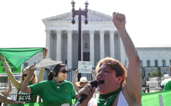Pro-Abortion Protesters Block Streets Outside Supreme Court