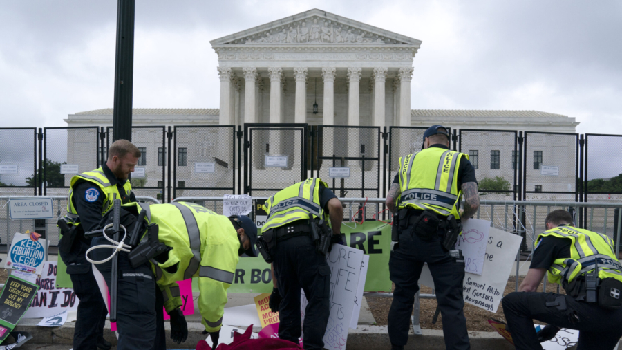 Washington Ups Police Presence Ahead of Supreme Court Protests