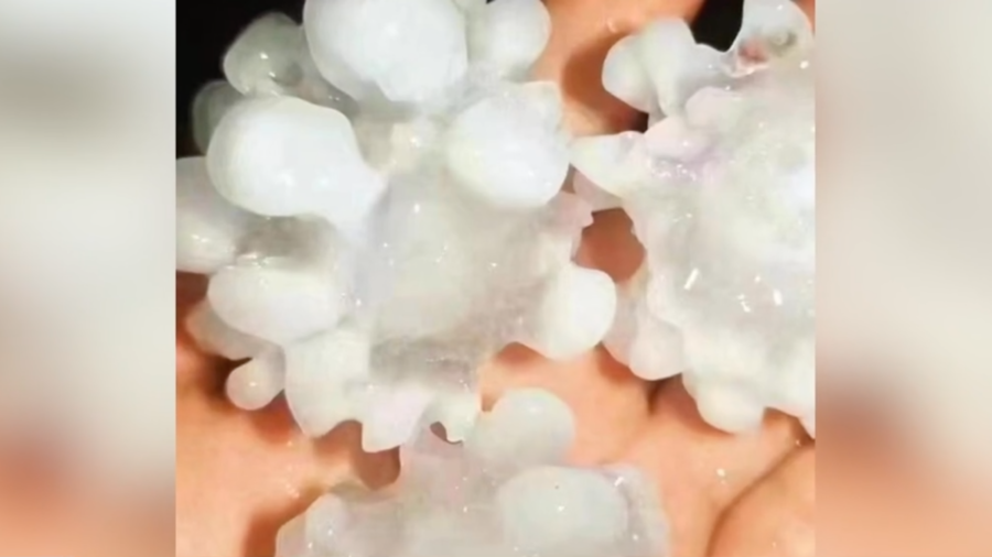 Internet Users Remark on Odd Hailstones in Beijing
