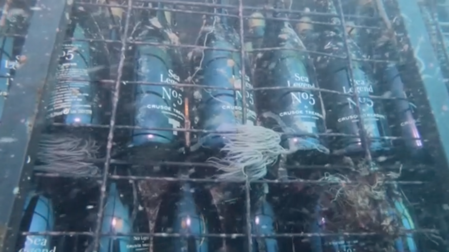 Spanish Winery Ages Bottles Underwater
