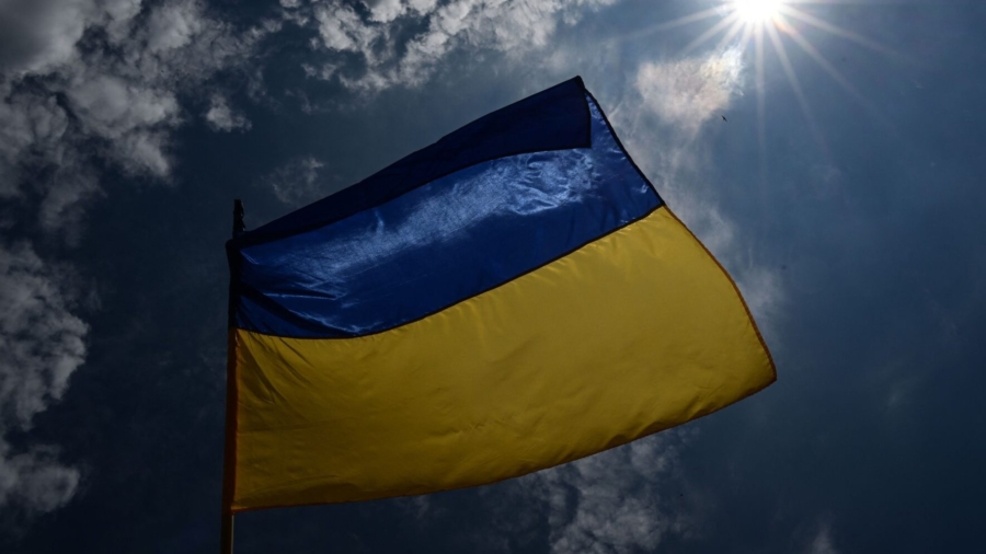 Ukraine Raises Flag on Recaptured Island