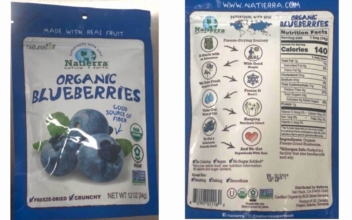 Company Recalls 2 Natierra Organic Freeze-Dried Blueberries Pouch Products