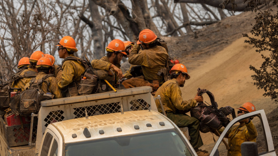Firefighters Battle Oak Fire in California