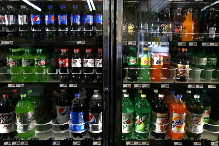 Various bottles of soda