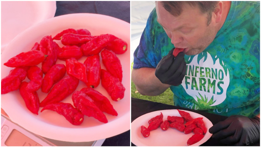 California Man Breaks Guinness World Record Speed-Eating 17 Ghost Chili Peppers