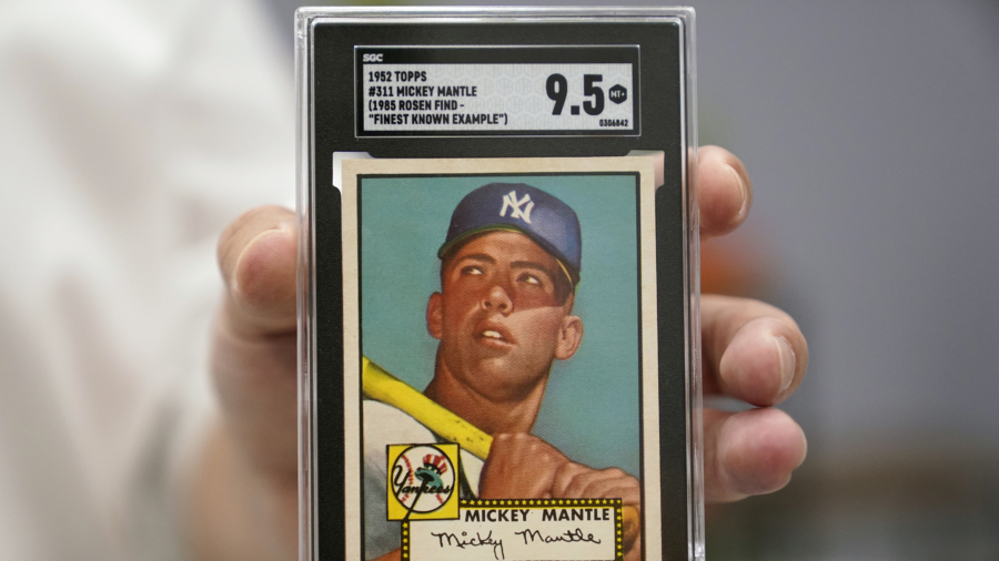 Mickey Mantle Baseball Card Sold for Record $12.6 Million