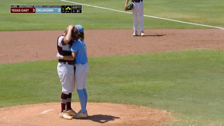 Batter Hugs Pitcher Who Hit Him With Pitch