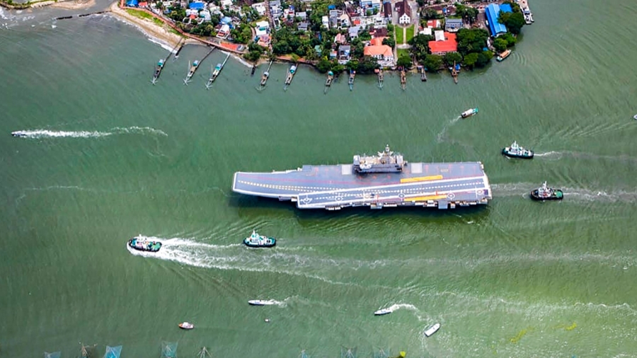 India Launches New Aircraft Carrier as China Concerns Grow