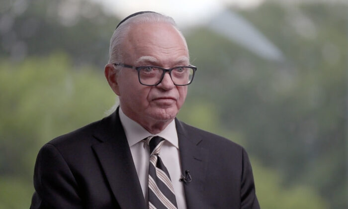 Police use-of-force expert Stan Kephart said using a baton to strike the head is a potentially fatal mistake. Kephart is interviewed for the Epoch TV documentary, “The Real Story of Jan. 6” on June 2, 2022. (Tal Atzmon/The Epoch Times)