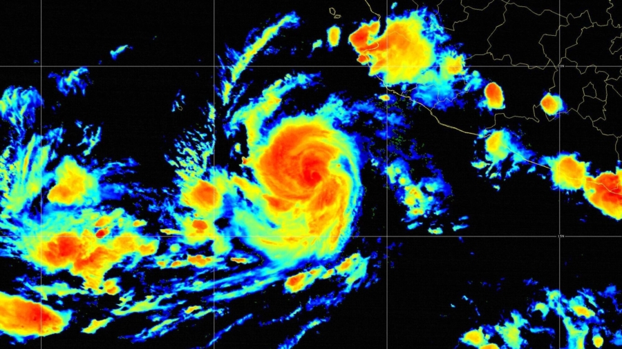 Tropical Storm Orlene Strengthening in Pacific Off Mexico