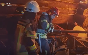 Ukrainian Firefighters Rescue Kitten From Burning Building