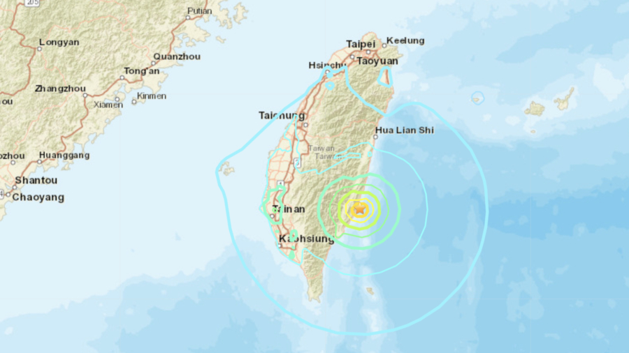 Strong Quake Rocks Southeast Taiwan, No Reports of Damage