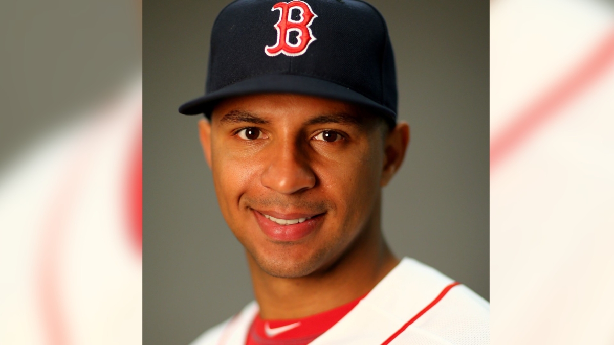Anthony Varvaro #43 of the Boston Red Sox poses for a portrait at JetBlue Park in Fort Myers, Fla., on Feb. 28, 2016. (Elsa/Getty Images)
