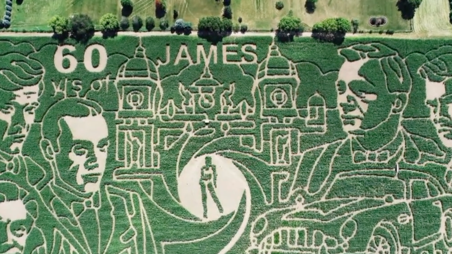 Corn Maze Celebrates James Bond Movies