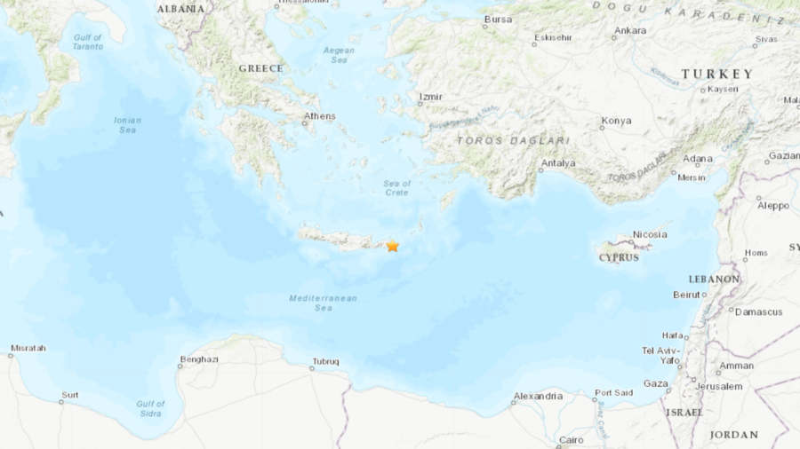 Magnitude 5.8 Earthquake Strikes Crete, Greece Region: EMSC